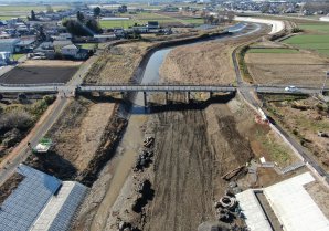 令和元年東日本台風(台風19号)の被害による改良復旧工事　両明橋下部工建設工事その32