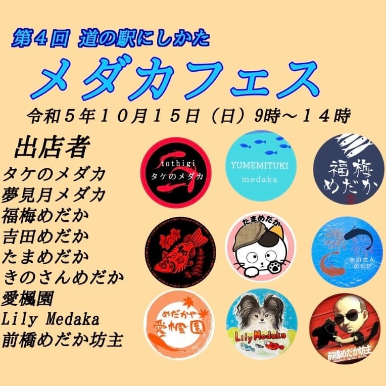 9月16日メダカイベント 都城市道の駅ニクル めだか - その他
