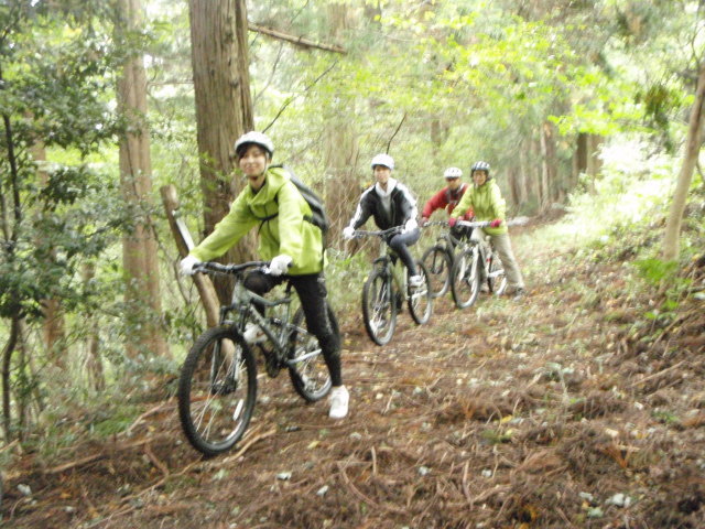 高崎 観音山 MTBやまみち体験「里山探検ライド」マウンテンバイク 冬